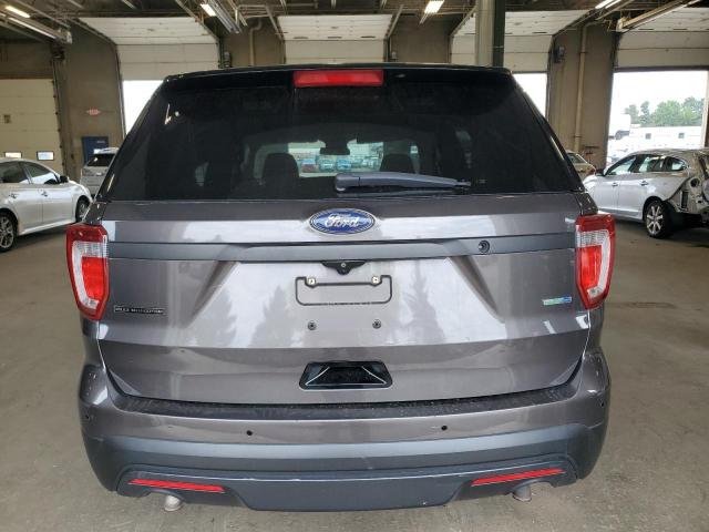 1FM5K8AR4HGE01240 - 2017 FORD EXPLORER POLICE INTERCEPTOR GRAY photo 6