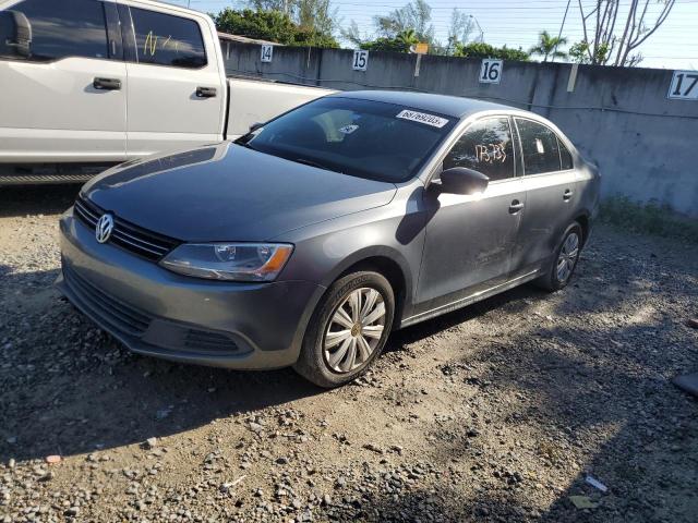 3VW1K7AJ2EM435666 - 2014 VOLKSWAGEN JETTA BASE 灰色 照片 1