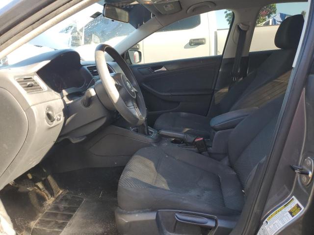 3VW1K7AJ2EM435666 - 2014 VOLKSWAGEN JETTA BASE 灰色 照片 7