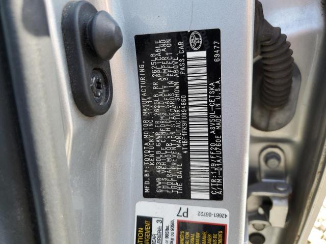 4T1BF1FK9FU894860 - 2015 TOYOTA CAMRY LE 银色 照片 12