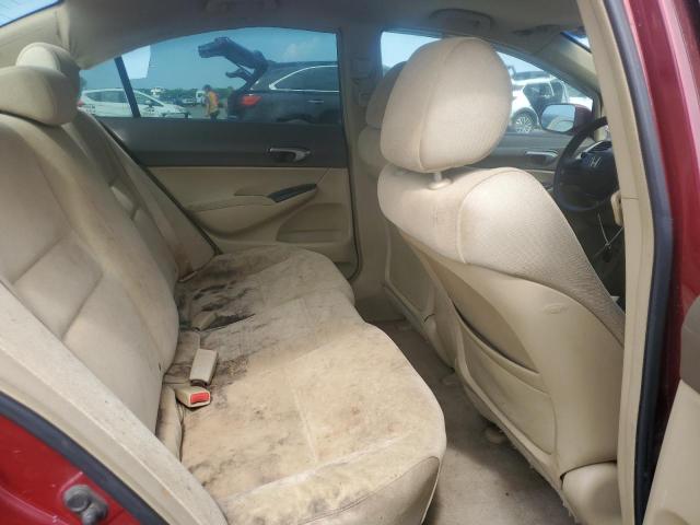 1HGFA16537L013190 - 2007 HONDA CIVIC LX RED photo 10