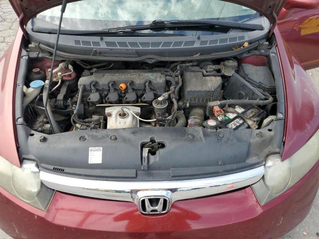 1HGFA16537L013190 - 2007 HONDA CIVIC LX RED photo 11