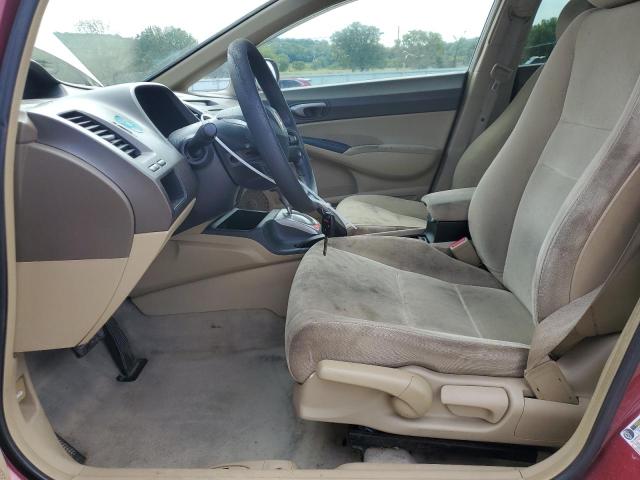 1HGFA16537L013190 - 2007 HONDA CIVIC LX RED photo 7