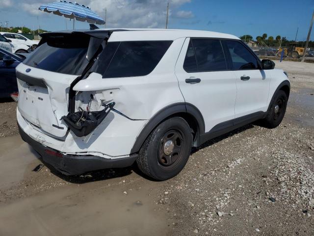 1FM5K8AB2LGA20076 - 2020 FORD EXPLORER POLICE INTERCEPTOR 白色 照片 3