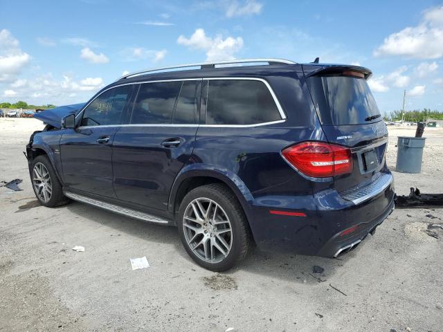 4JGDF7FEXKB211494 - 2019 MERCEDES-BENZ GLS 63 AMG 4MATIC BLUE photo 2