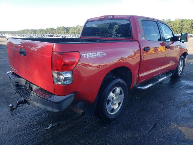 5TBEV54198S481620 - 2008 TOYOTA TUNDRA CREWMAX RED photo 3