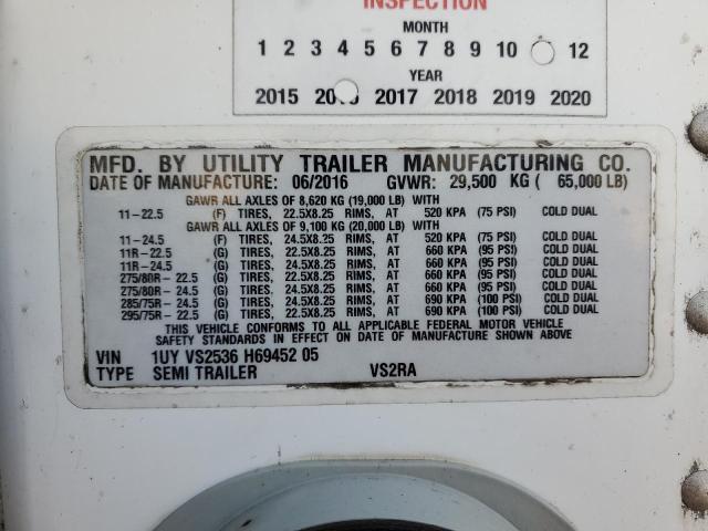 1UYVS2536H6945205 - 2017 UTILITY DRY VAN Ağ foto 10