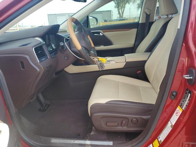 2T2ZZMCA4KC136631 - 2019 LEXUS RX 350 BASE წითელი ფოტო 7