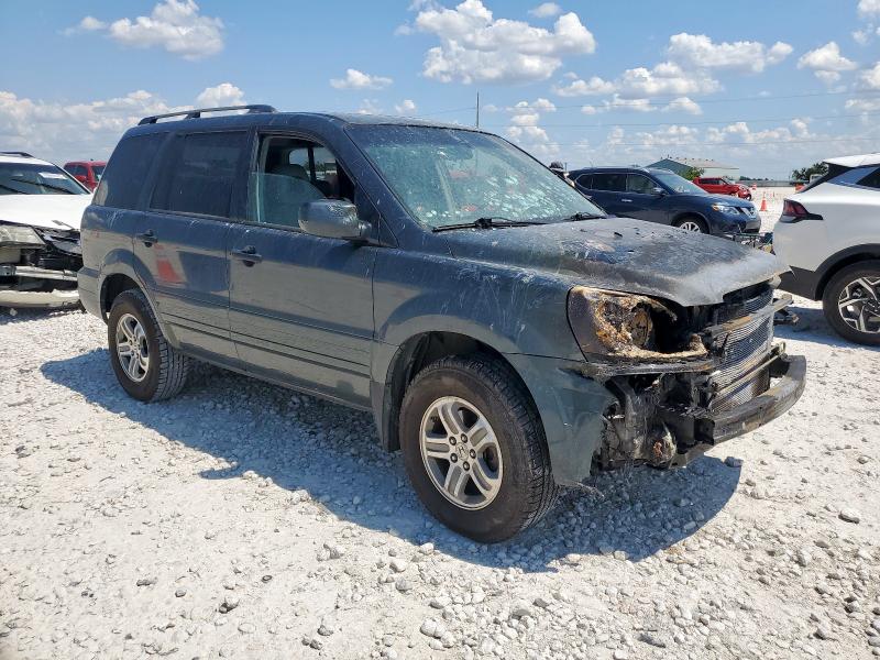 5FNYF18565B004571 - 2005 HONDA PILOT EXL GRAY photo 4