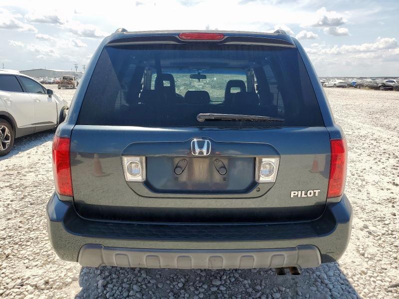 5FNYF18565B004571 - 2005 HONDA PILOT EXL GRAY photo 6