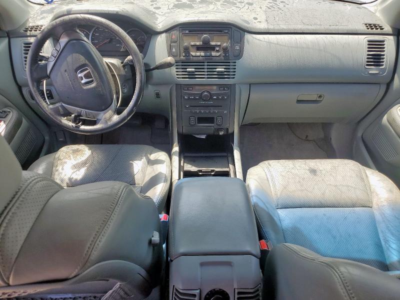 5FNYF18565B004571 - 2005 HONDA PILOT EXL GRAY photo 8