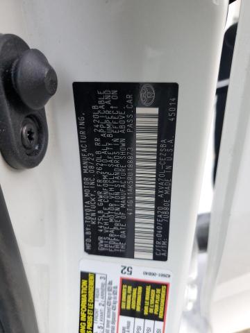 4T1G11AK5RU188873 - 2024 TOYOTA CAMRY SE NIGHT SHADE WHITE photo 12