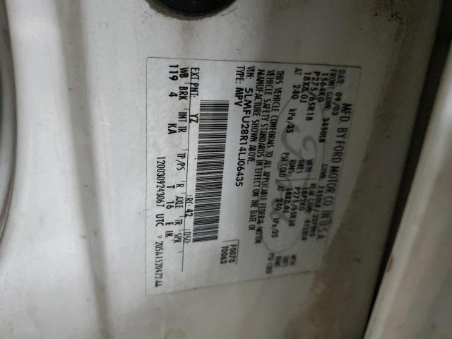 5LMFU28R14LJ06435 - 2004 LINCOLN NAVIGATOR Blanco foto 13