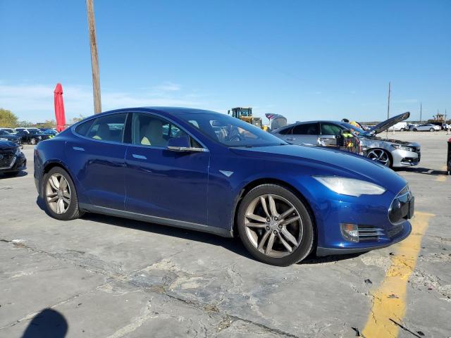 5YJSA1E2XFF110490 - 2015 TESLA MODEL S Կապույտ լուսանկար 4