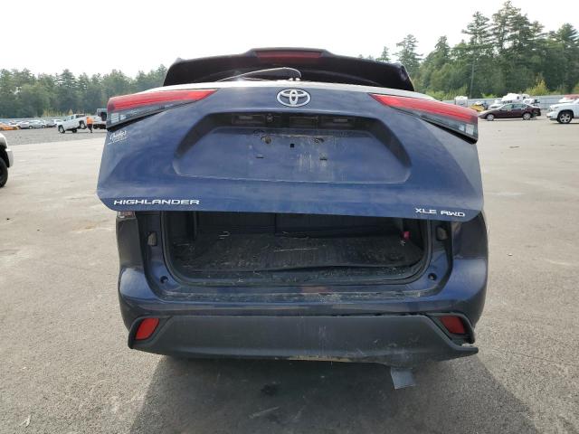 5TDGZRBH8LS035561 - 2020 TOYOTA HIGHLANDER XLE BLUE photo 6