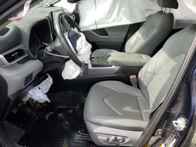 5TDGZRBH8LS035561 - 2020 TOYOTA HIGHLANDER XLE BLUE photo 7