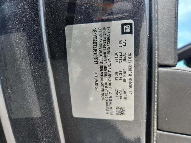 1G1YB2D72J5100517 - 2018 CHEVROLET CORVETTE STINGRAY 1LT GRAY photo 12