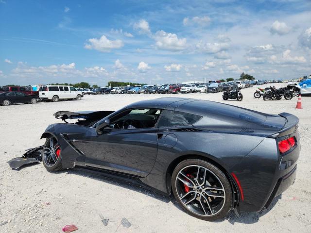 1G1YB2D72J5100517 - 2018 CHEVROLET CORVETTE STINGRAY 1LT GRAY photo 2