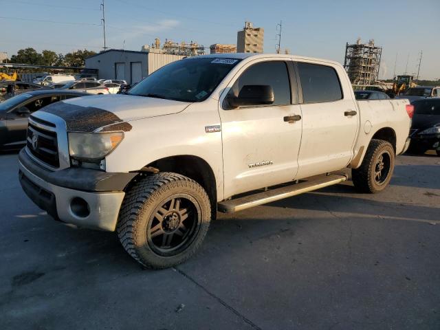 5TFEY5F19CX117552 - 2012 TOYOTA TUNDRA CREWMAX SR5 WHITE photo 1