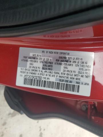 JM3TCACY5K0327693 - 2019 MAZDA CX-9 TOURING 勃艮第红 照片 13