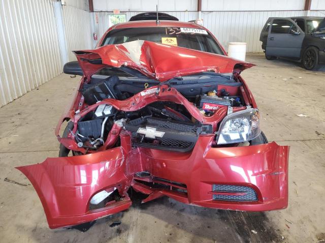 KL1TD5DE7AB133050 - 2010 CHEVROLET AVEO LT LS 红色 照片 5