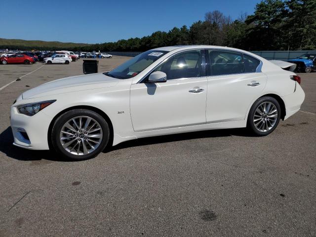 JN1EV7AR7JM443109 - 2018 INFINITI Q50 LUXE WHITE photo 1