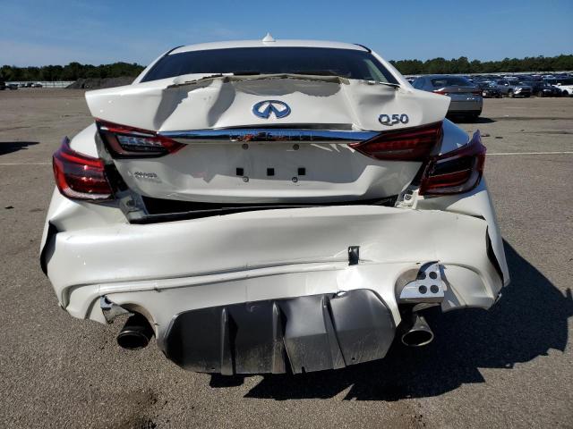 JN1EV7AR7JM443109 - 2018 INFINITI Q50 LUXE WHITE photo 6