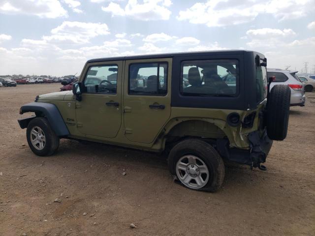 1C4BJWDG9DL685863 - 2013 JEEP WRANGLER U SPORT GREEN photo 2