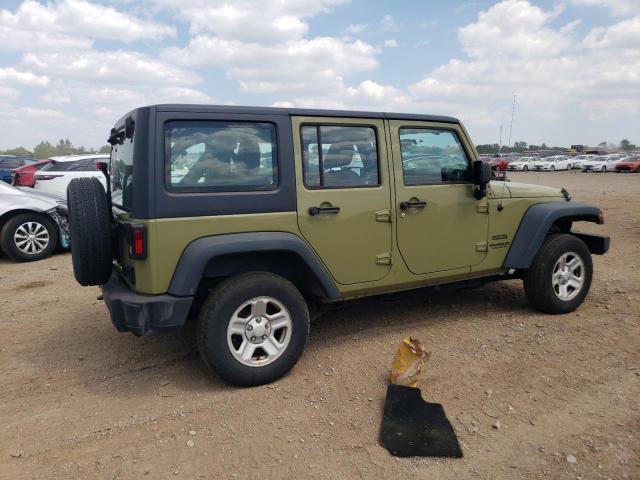 1C4BJWDG9DL685863 - 2013 JEEP WRANGLER U SPORT GREEN photo 3