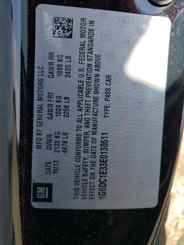 1G6DC1E33E0130611 - 2014 CADILLAC CTS PERFORMANCE COLLECTION BLACK photo 12