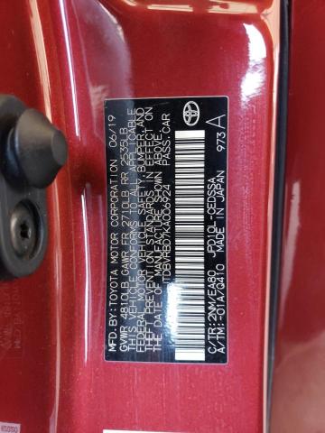 JTDBVRBD7KA006924 - 2019 TOYOTA MIRAI 红色 照片 13