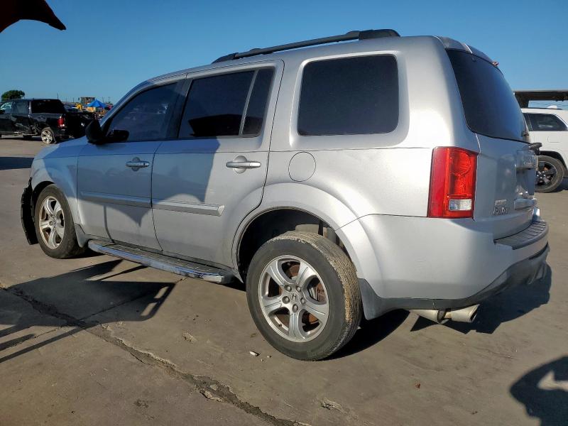 5FNYF3H58EB004759 - 2014 HONDA PILOT EXL SILVER photo 2