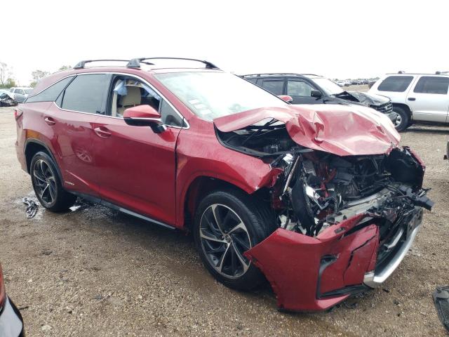 JTJDGKCAXJ2001401 - 2018 LEXUS RX 450H L BASE RED photo 4