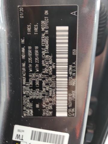 5TDGZRAHXLS005110 - 2020 TOYOTA HIGHLANDER XLE GRAY photo 13