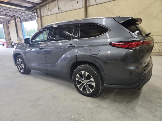 5TDGZRAHXLS005110 - 2020 TOYOTA HIGHLANDER XLE GRAY photo 2