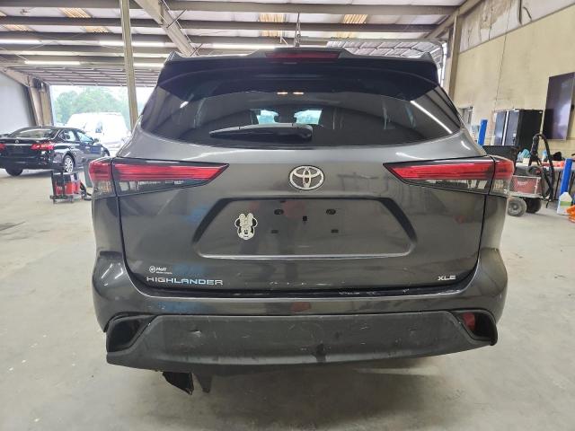 5TDGZRAHXLS005110 - 2020 TOYOTA HIGHLANDER XLE GRAY photo 6