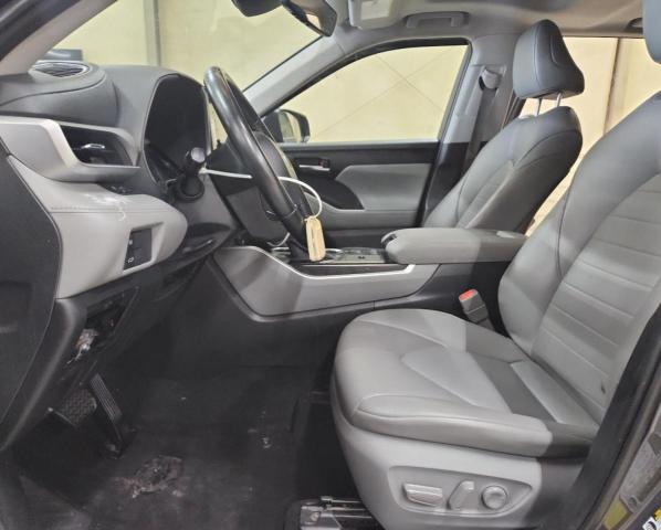 5TDGZRAHXLS005110 - 2020 TOYOTA HIGHLANDER XLE GRAY photo 7