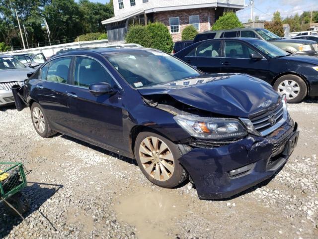 1HGCR2F89EA107255 - 2014 HONDA ACCORD EXL BLUE photo 4