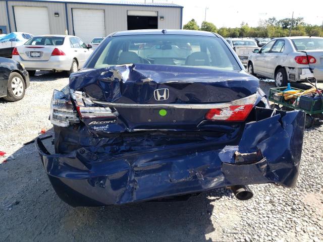 1HGCR2F89EA107255 - 2014 HONDA ACCORD EXL BLUE photo 6