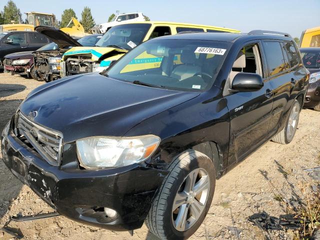 JTEES43A382087982 - 2008 TOYOTA HIGHLANDER SPORT BLACK photo 1