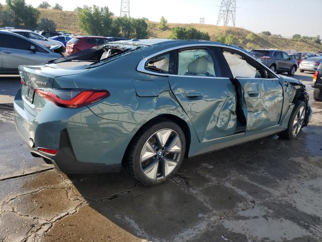 WBY43HD09SFU47703 - 2025 BMW I4 XDRIVE 40 TEAL photo 3