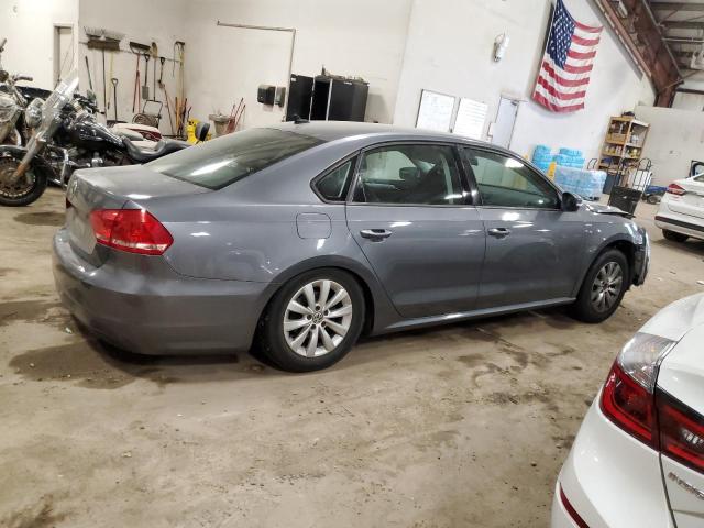 1VWAP7A31EC017636 - 2014 VOLKSWAGEN PASSAT S GRAY photo 3