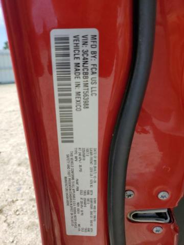 3C4NJCBB1MT563988 - 2021 JEEP COMPASS LATITUDE RED photo 13