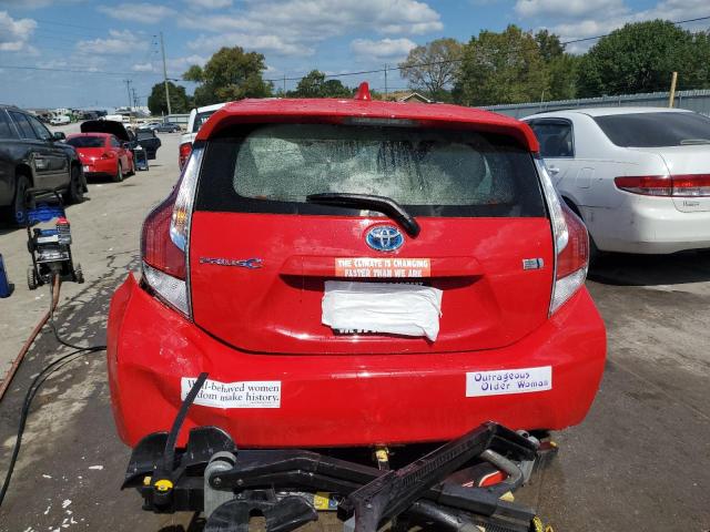 JTDKDTB32G1138035 - 2016 TOYOTA PRIUS C RED photo 6