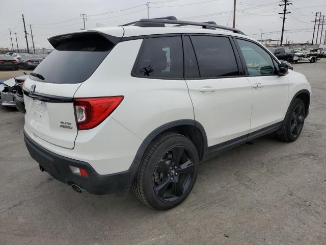 5FNYF8H05KB009575 - 2019 HONDA PASSPORT ELITE Blanc photo 3