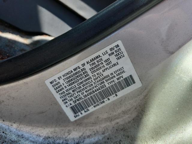 5FNRL38496B444303 - 2006 HONDA ODYSSEY EX Silber Foto 13
