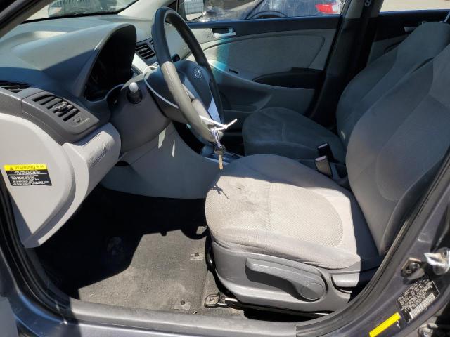 KMHCT4AE4CU200457 - 2012 HYUNDAI ACCENT GLS GRAY photo 7