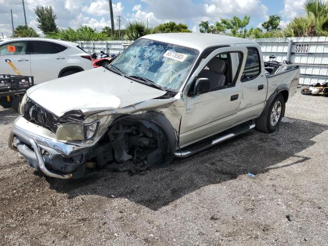 5TEGN92N21Z808378 - 2001 TOYOTA TACOMA DOUBLE CAB PRERUNNER SILVER photo 1