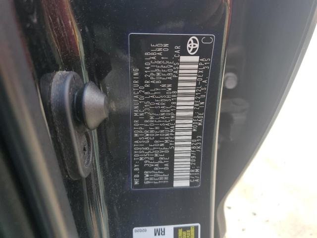 5YFEPMAE1MP178188 - 2021 TOYOTA COROLLA LE BLACK photo 13