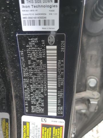 4T1DAACK0SU038725 - 2025 TOYOTA CAMRY XSE Қара фото 13